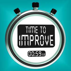 Time To Improve Message Means Progress And Improvement