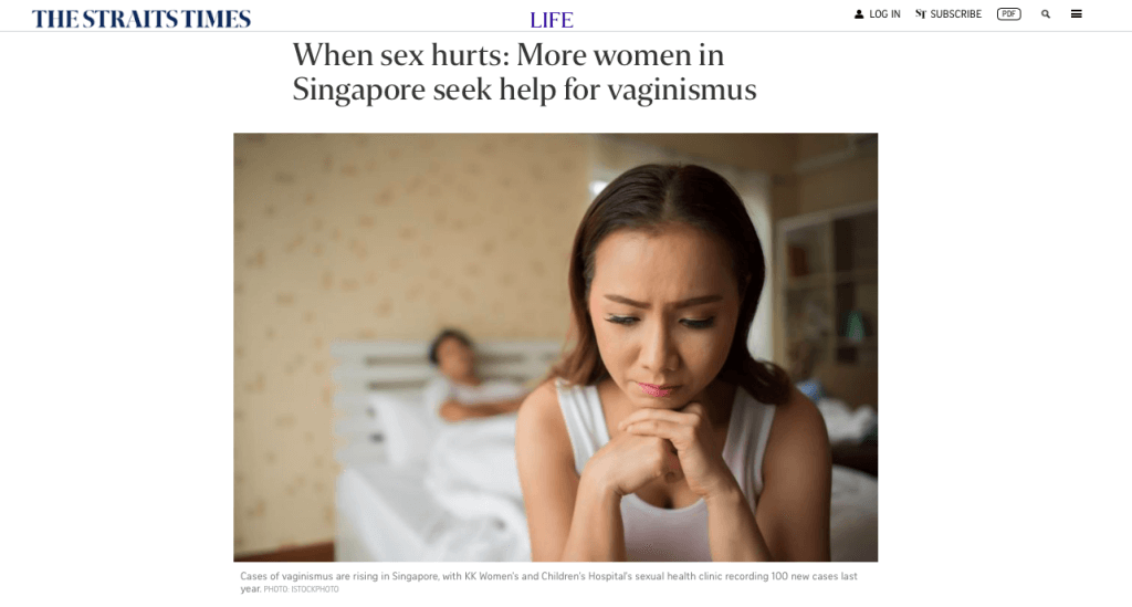 When sex hurts More women in Singapore seek help for vaginismus