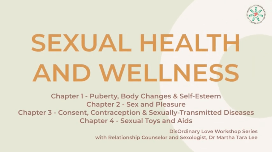 Text says Sexual Health and Wellness with 4 Chapters