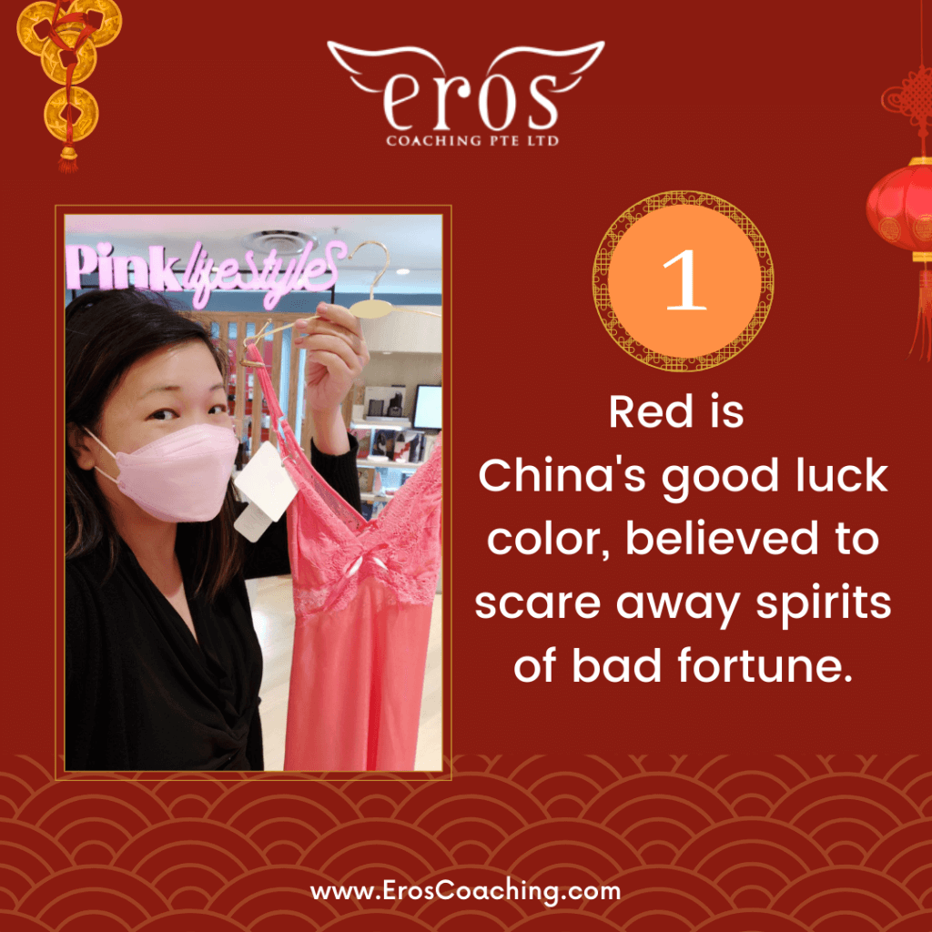 1. Red is China's good luck color, believed to scare away spirits of bad fortune.