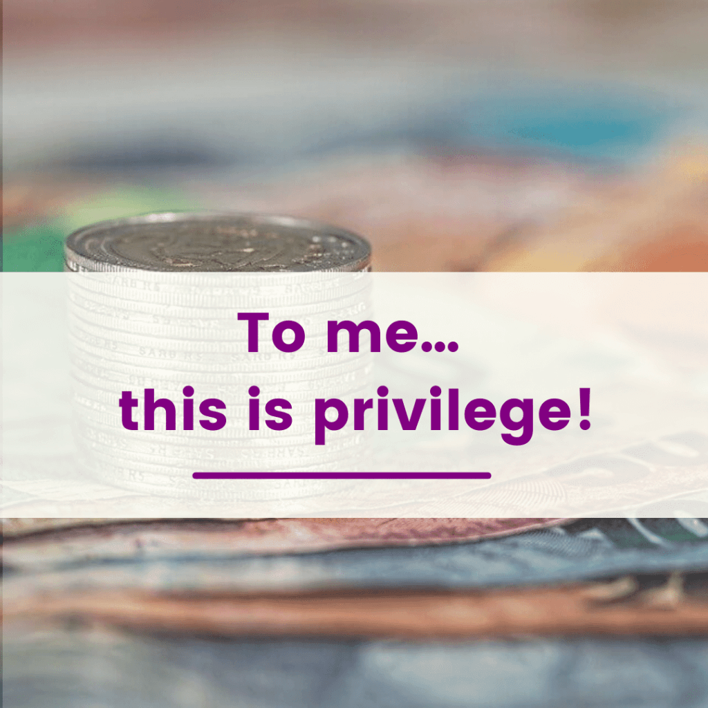 this is privilege