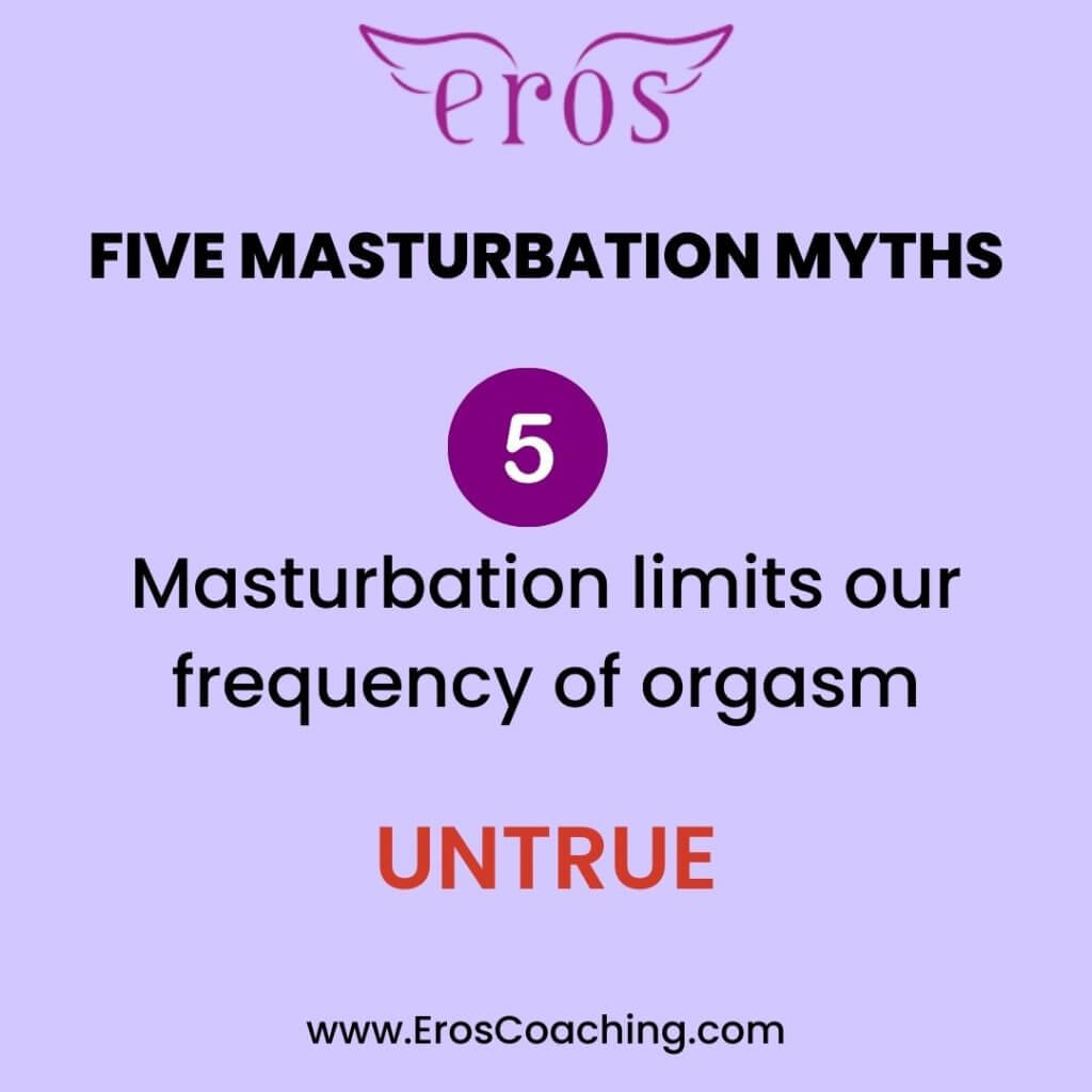 5. Masturbation limits our frequency of orgasm UNTRUE
